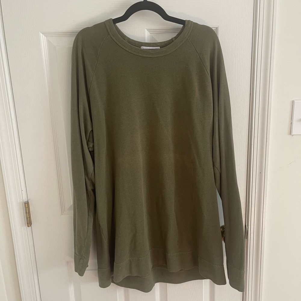 Buck Mason Men’s Green Cotton Sweater